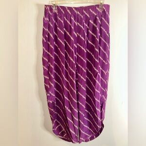 Vintage BCBG  Silk Barrel Pants harem capris drop